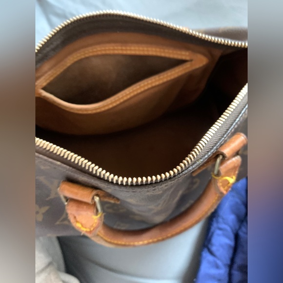 Louis Vuitton Speedy brown handbag real and genuine - Picture 10 of 11